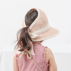 [BABYBLEE] A19513 _ Kids Paper Straw Bucket Hat Toddler Summer Hats Kids Suncap Beach Hats